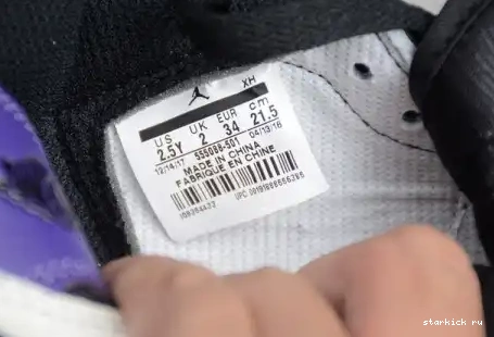 Air Purple' High OG 1 Retro 555088-501 Kids 'Court  555088-501 Kid Jordan 0515